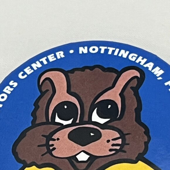 Herr’s Snacks Visitors Center Chipper Chipmunk Mascot Pin Button Nottingham PA - Picture 2 of 11